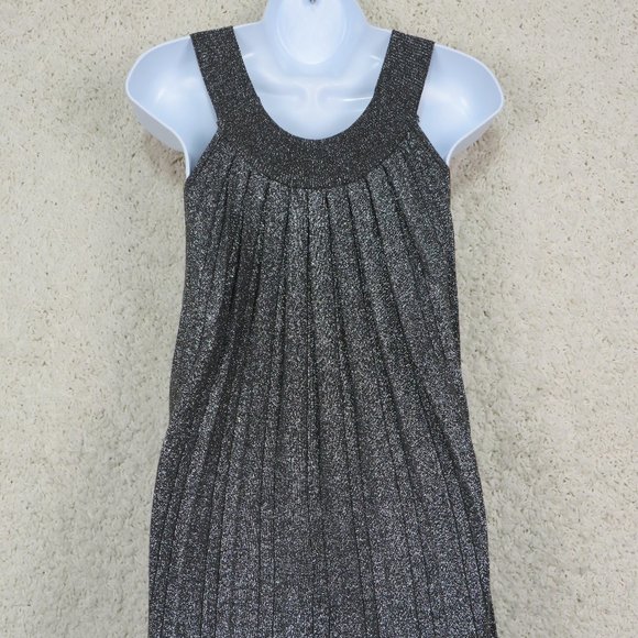 KENAR* Women's Sleeveless Curved Hem Crew Neck Pullover Pleaded Blouse Size~ XL - Picture 2 of 8